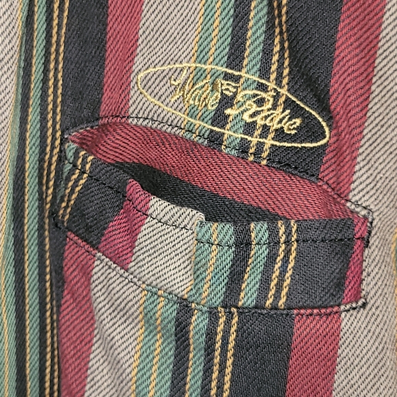 Vintage Wave Rave Men's Striped Shacket Size XL - Picture 3 of 6